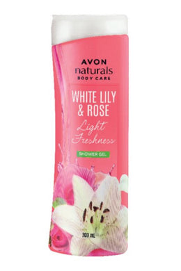 Avon Naturals White Lily & Rose Shower Gel 200ml