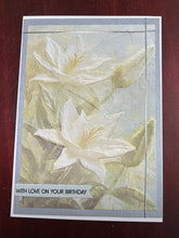 Load image into Gallery viewer, With Love On Your Birthday Floral Lily Handmade Dimensional Birthday Card