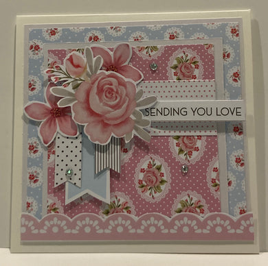Sending You Love Handmade Card💕
