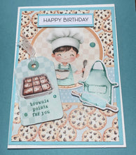 Load image into Gallery viewer, Happy Birthday Brownie Points for You Handmade Dimensional Birthday Card
