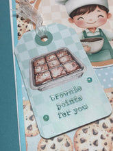 Load image into Gallery viewer, Happy Birthday Brownie Points for You Handmade Dimensional Birthday Card