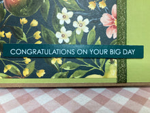 Load image into Gallery viewer, Congratulations on Your Big Day Handmade Card