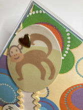 Load image into Gallery viewer, The World Shines Bright Dimensional Handmade Baby Card &amp;  Envelope