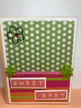 Load image into Gallery viewer, Sweet Baby Dimensional Baby Handmade Card &amp; Envelope