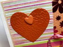 Load image into Gallery viewer, Friendship Warms the Heart Dimensional Handmade Card &amp; Envelope