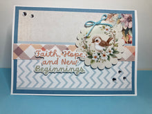 Load image into Gallery viewer, Faith Hope and New Beginnings  Handmade Card &amp; Envelope