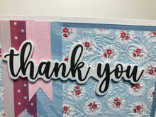 Load image into Gallery viewer, Thankyou Dimensional Handmade Card &amp; Envelope