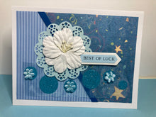 Load image into Gallery viewer, Best of Luck Dimensional Handmade Card &amp; Envelope