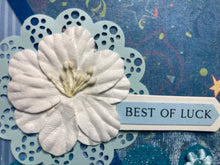 Load image into Gallery viewer, Best of Luck Dimensional Handmade Card &amp; Envelope