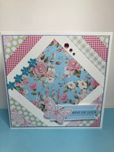Load image into Gallery viewer, Best of Luck Dimensional Handmade Card &amp; Envelope