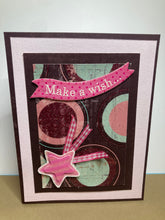 Load image into Gallery viewer, Make a Wish Dimensional Handmade Card &amp; Envelope