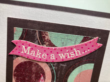 Load image into Gallery viewer, Make a Wish Dimensional Handmade Card &amp; Envelope