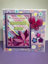 Load image into Gallery viewer, Springtime in My Heart Dimensional Handmade Card &amp; Envelope