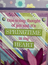 Load image into Gallery viewer, Springtime in My Heart Dimensional Handmade Card &amp; Envelope