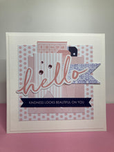 Load image into Gallery viewer, Hello Dimensional Handmade Card &amp; Envelope