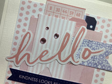 Load image into Gallery viewer, Hello Dimensional Handmade Card &amp; Envelope