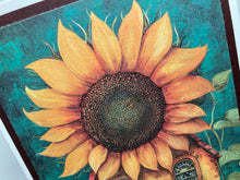 Load image into Gallery viewer, Enchanted Forest Blank Sunflower Handmade Card