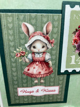 Load image into Gallery viewer, You Are Loved Hugs &amp; Kisses Dimensional Handmade Card &amp; Envelope