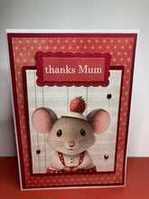 Load image into Gallery viewer, Thanks Mum Dimensional Handmade Card &amp; Envelope
