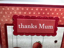 Load image into Gallery viewer, Thanks Mum Dimensional Handmade Card &amp; Envelope