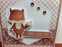 Load image into Gallery viewer, Sending Birthday Wishes Dimensional Handmade Card &amp; Envelope