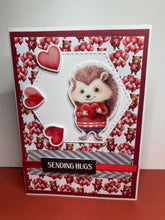 Load image into Gallery viewer, Sending Hugs Dimensional Handmade Card &amp; Envelope