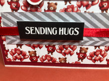 Load image into Gallery viewer, Sending Hugs Dimensional Handmade Card &amp; Envelope