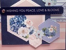 Load image into Gallery viewer, Wishing You Peace, Love &amp; Blooms Handmade Card