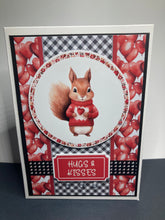 Load image into Gallery viewer, Hugs &amp; Kisses Dimensional Handmade Card &amp; Envelope