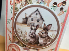 Load image into Gallery viewer, Happy Easter Dimensional  Handmade Card &amp; Envelope
