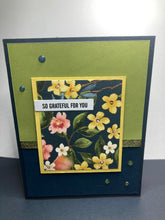 Load image into Gallery viewer, So Grateful for You Dimensional Handmade Card &amp; Envelope