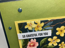 Load image into Gallery viewer, So Grateful for You Dimensional Handmade Card &amp; Envelope