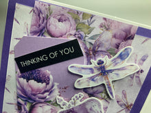 Load image into Gallery viewer, Thinking of You Dimensional Handmade Card &amp; Envelope