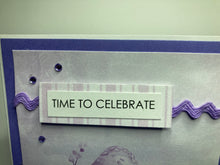 Load image into Gallery viewer, Time to Celebrate Dimensional Handmade Card &amp; Envelope