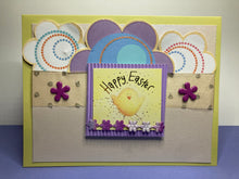 Load image into Gallery viewer, Happy Easter Dimensional  Handmade Card &amp; Envelope