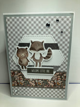 Load image into Gallery viewer, Welcome Little One Dimensional Handmade Card &amp; Envelope