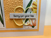 Load image into Gallery viewer, Sorry for Your Loss Dimensional Handmade Card &amp; Envelope
