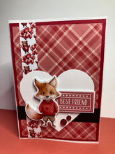 Load image into Gallery viewer, Best Friends Dimensional Handmade Card &amp; Envelope