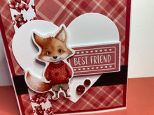 Load image into Gallery viewer, Best Friends Dimensional Handmade Card &amp; Envelope