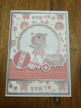Load image into Gallery viewer, Sweet Little One Dimensional Handmade Baby Card