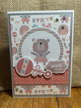 Load image into Gallery viewer, Sweet Little One Dimensional Handmade Baby Card