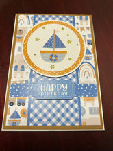 Load image into Gallery viewer, Happy Birthday Dimensional Handmade Card &amp; Envelope