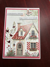 Load image into Gallery viewer, Congratulations on Your New Home Dimensional Handmade Card &amp; Envelope