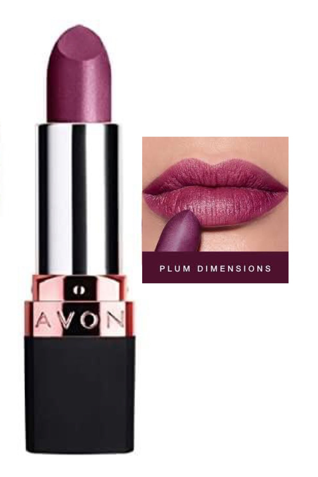 Avon True Color Luminous Velvet Lipstick Plum Dimensions