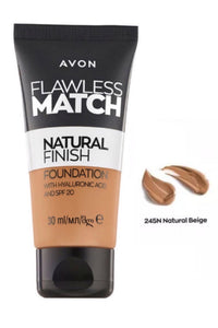 Natural Beige 245N Flawless Match Natural Finish Foundation 30ml