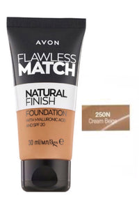 Cream Beige 250N Flawless Match Natural Finish Foundation 30ml