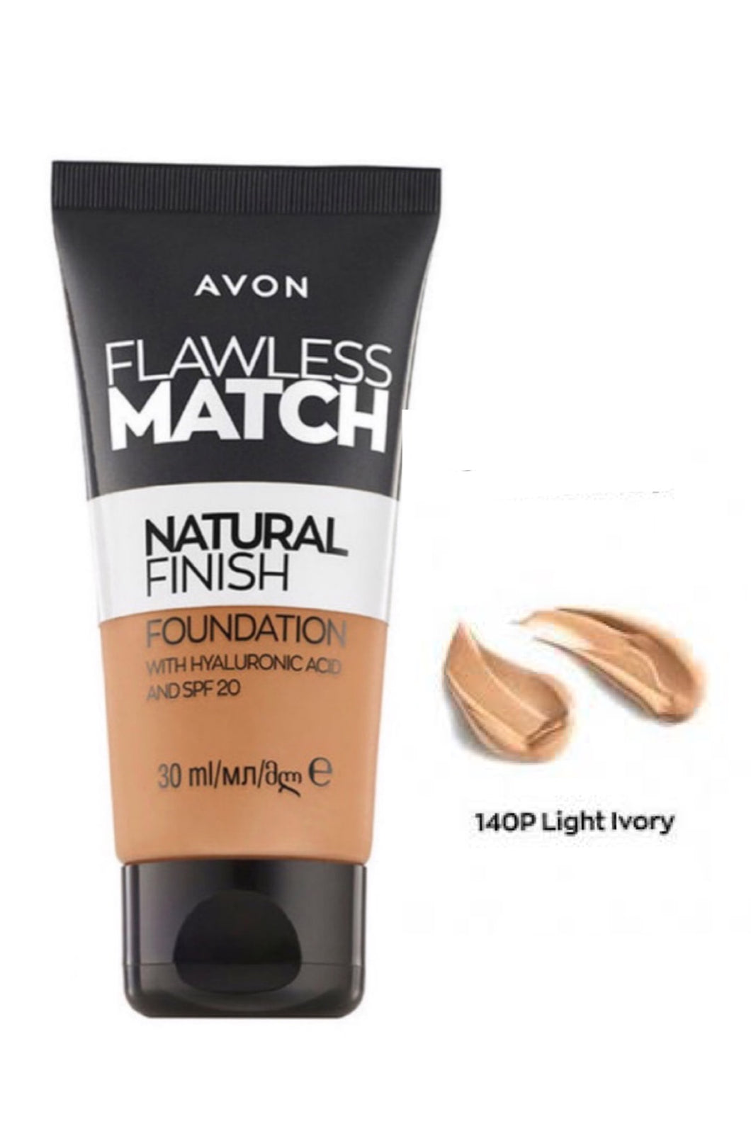 Light Ivory 140P Flawless Match Natural Finish Foundation 30ml