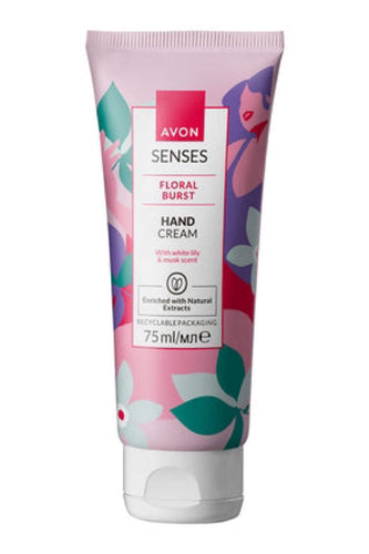 Senses Floral Burst Hand Cream 75ml White Lily Musk Scent💕