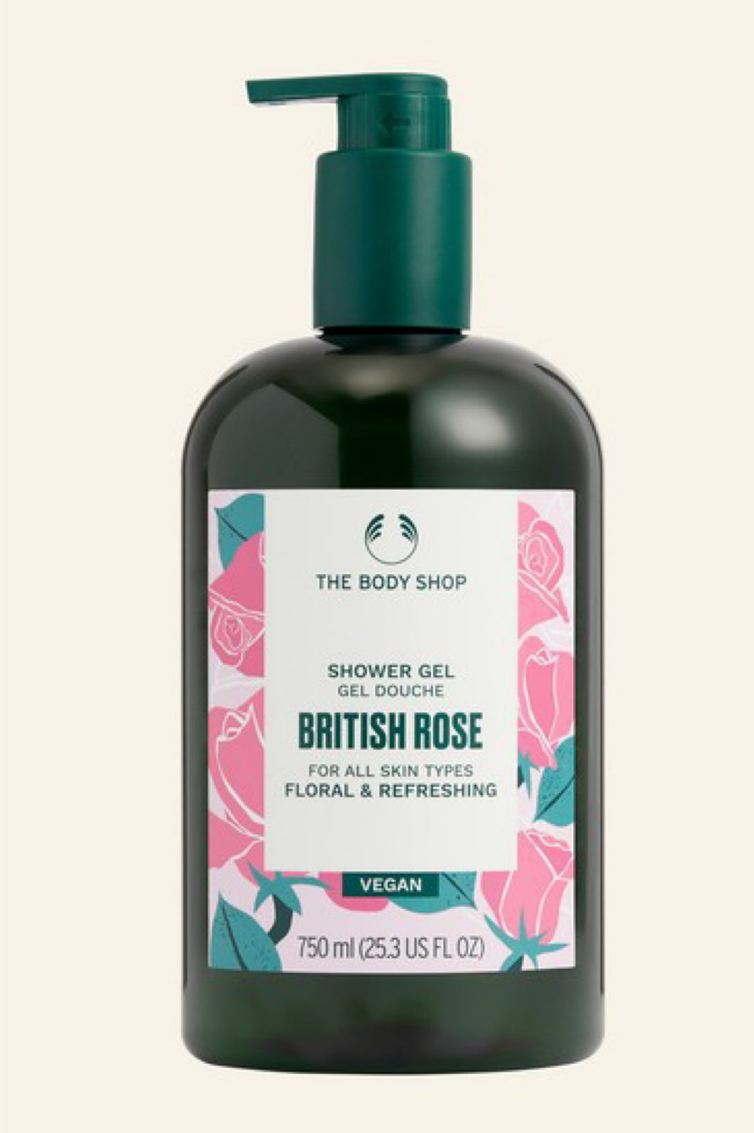 British Rose Shower Gel 750ml The Body Shop