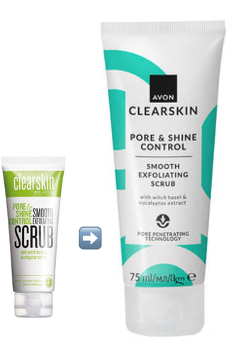 Clearskin Pore & Shine Control Exfoliating Scrub 75ml